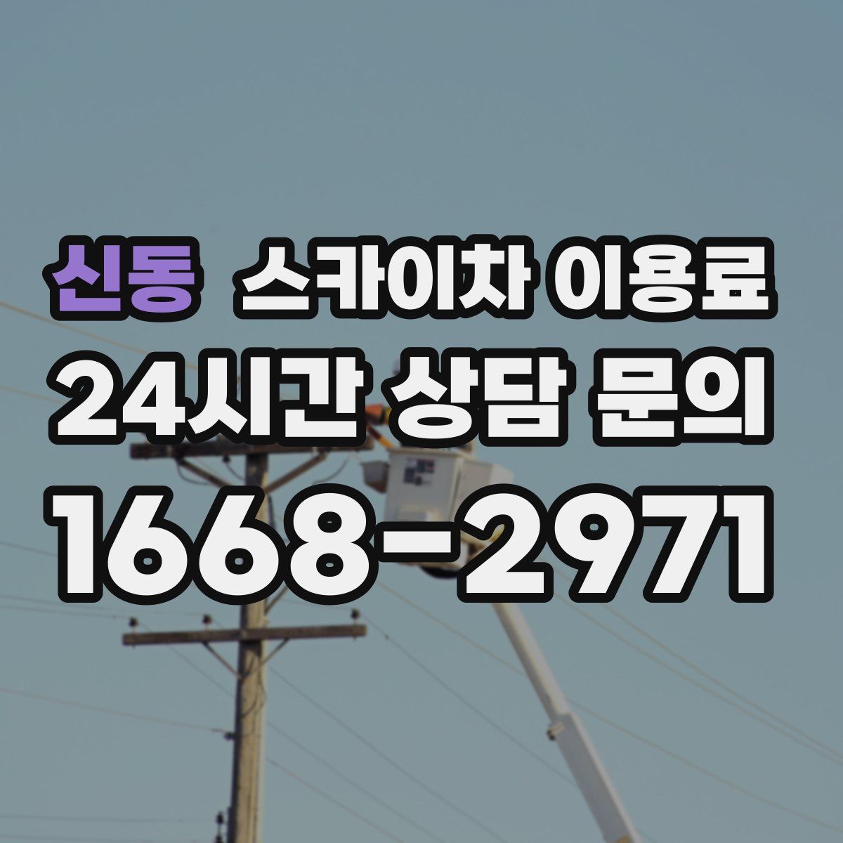 신동 스카이차 이용료