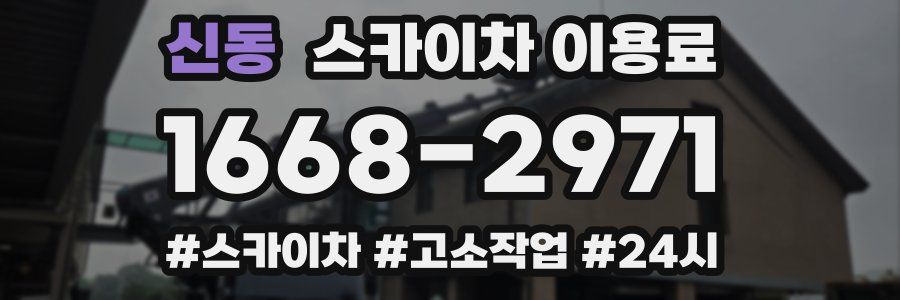 신동 스카이차 이용료
