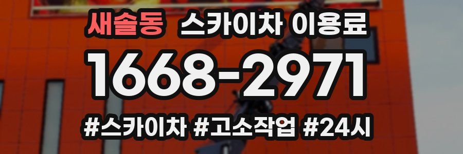 새솔동 스카이차 이용료