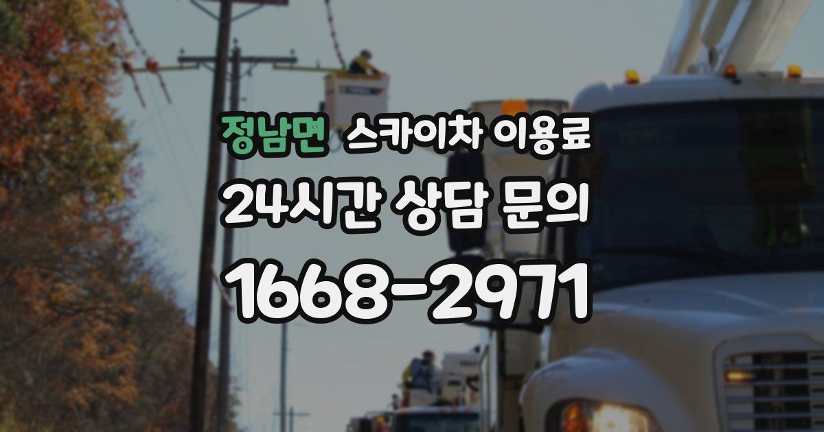 정남면 스카이차 이용료