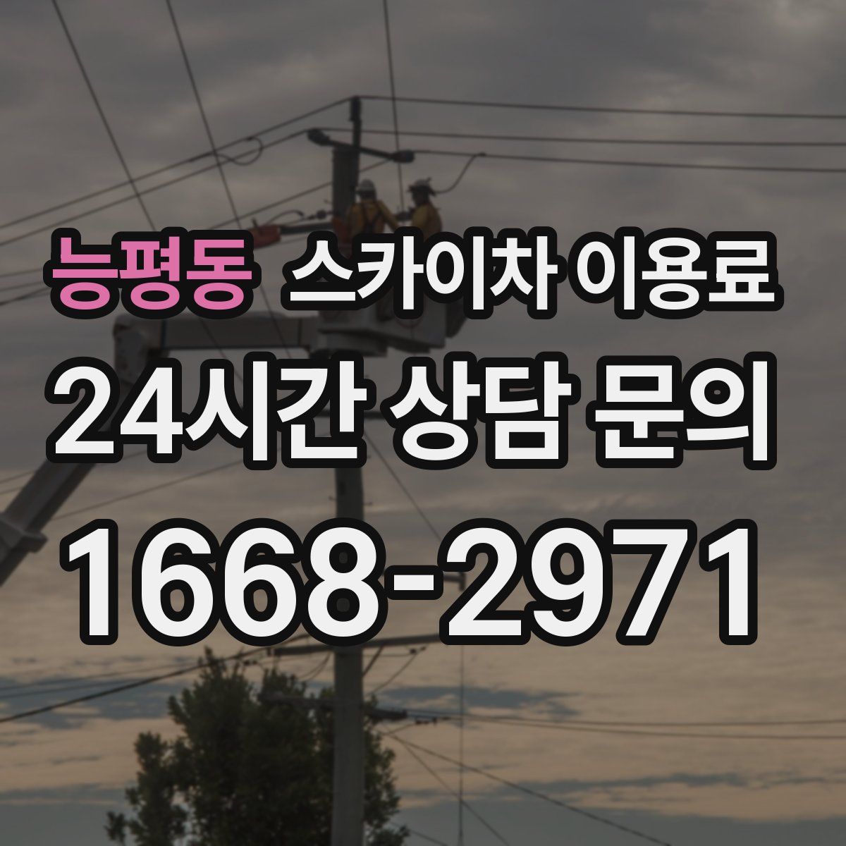 능평동 스카이차 이용료