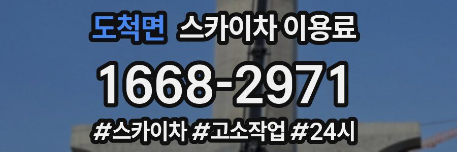 도척면 스카이차 이용료