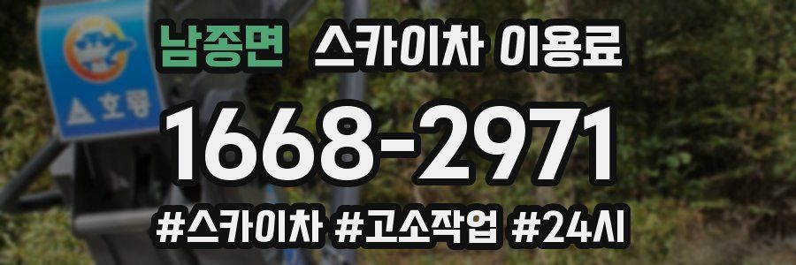 남종면 스카이차 이용료
