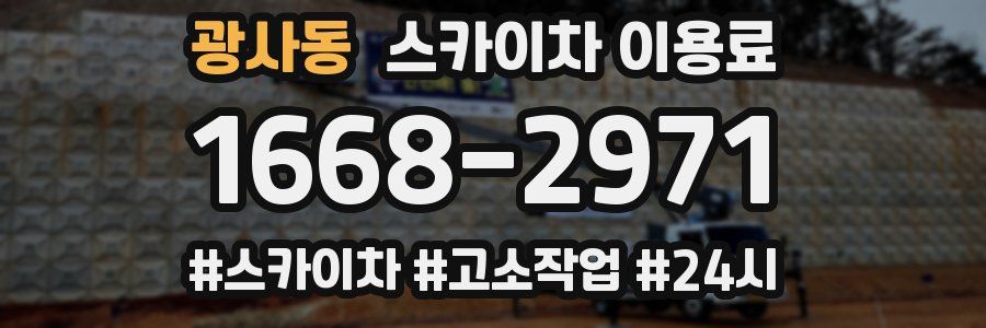 광사동 스카이차 이용료