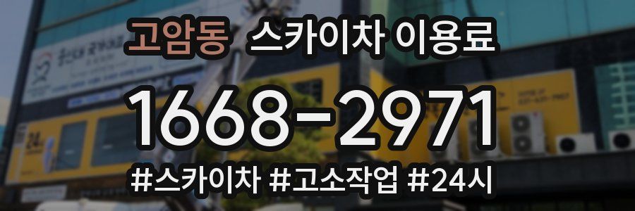 고암동 스카이차 이용료