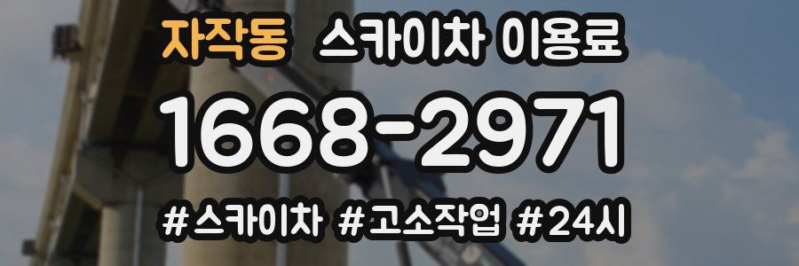자작동 스카이차 이용료