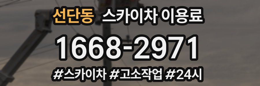 선단동 스카이차 이용료