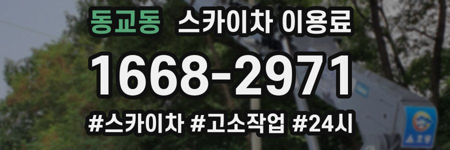 동교동 스카이차 이용료