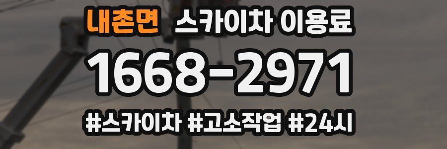 내촌면 스카이차 이용료