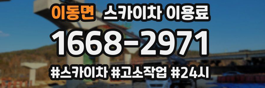 이동면 스카이차 이용료