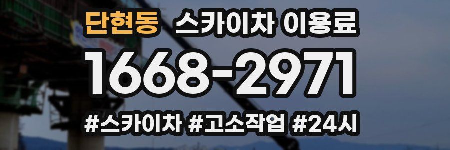 단현동 스카이차 이용료