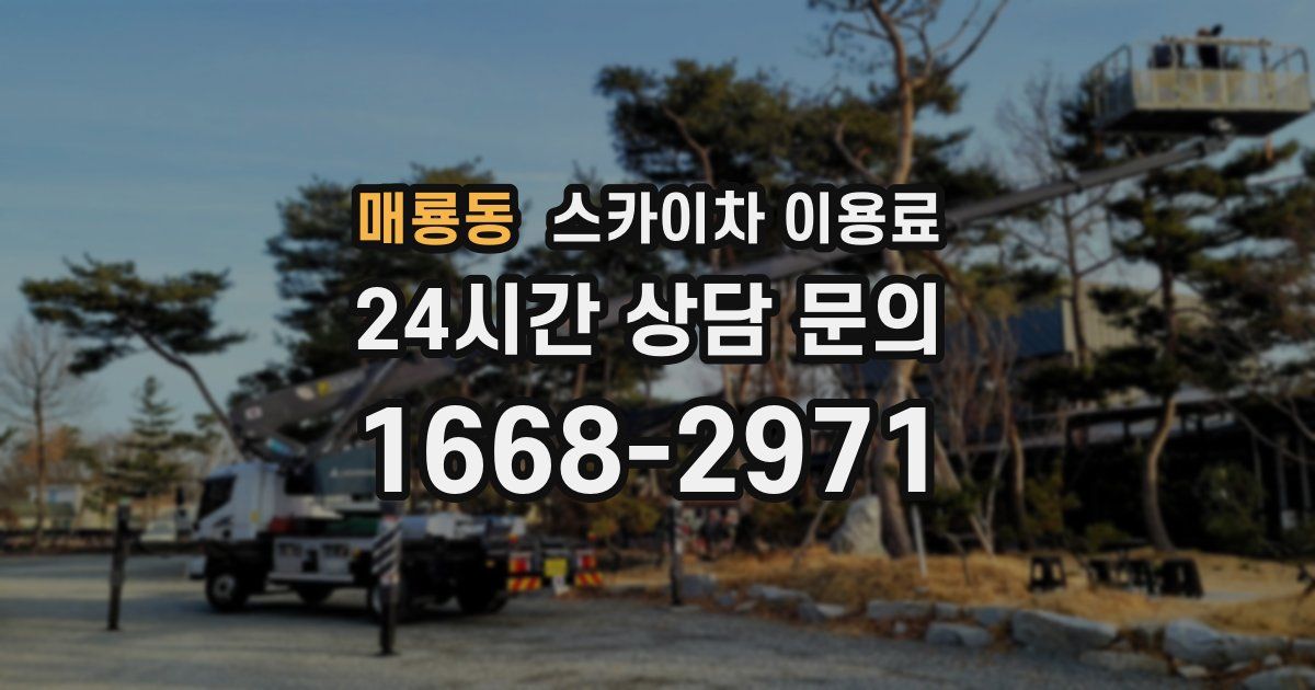 매룡동 스카이차 이용료