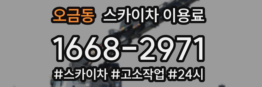 오금동 스카이차 이용료