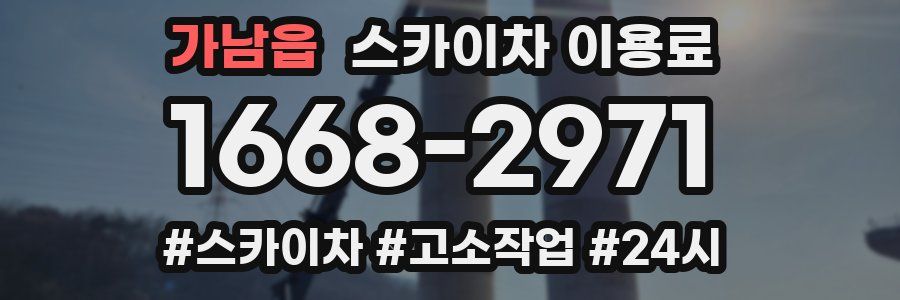 가남읍 스카이차 이용료