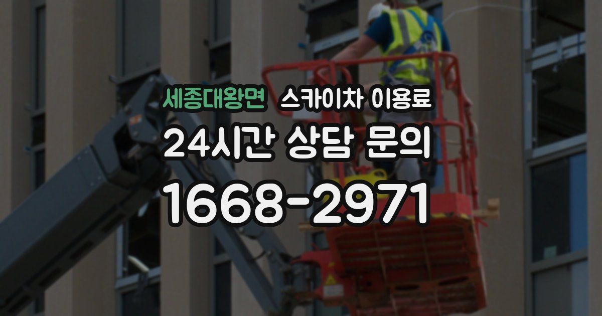 세종대왕면 스카이차 이용료
