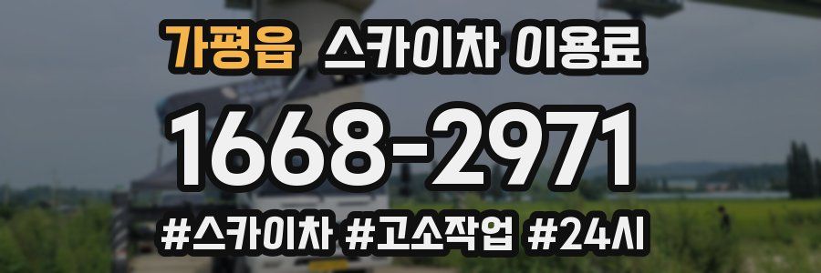 가평읍 스카이차 이용료