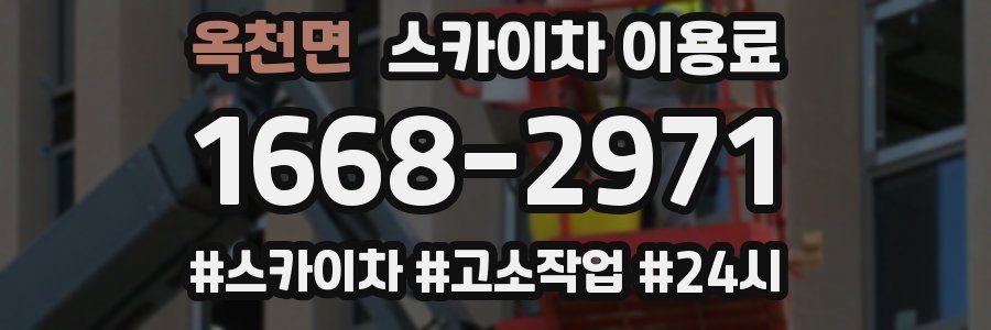 옥천면 스카이차 이용료