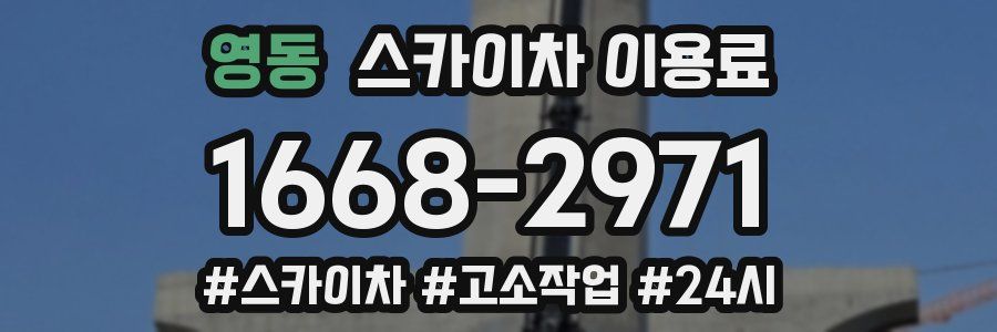 영동 스카이차 이용료