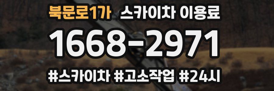 북문로1가 스카이차 이용료