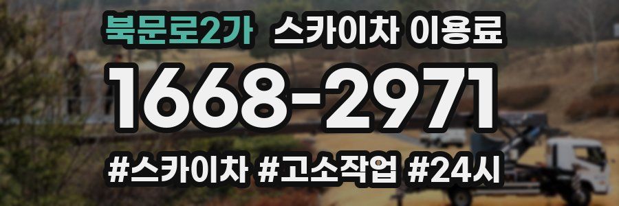 북문로2가 스카이차 이용료