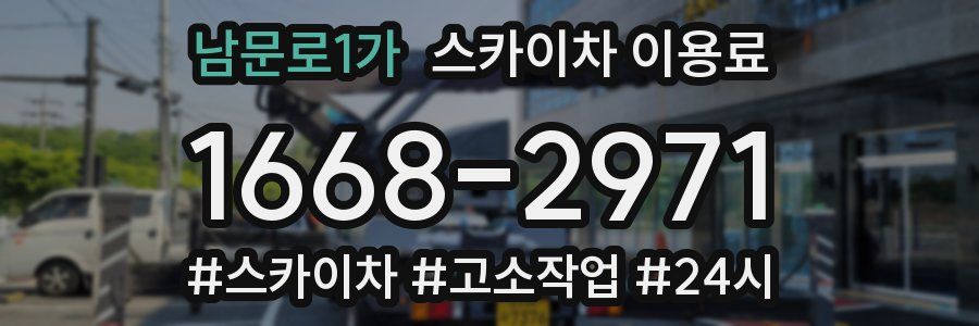 남문로1가 스카이차 이용료