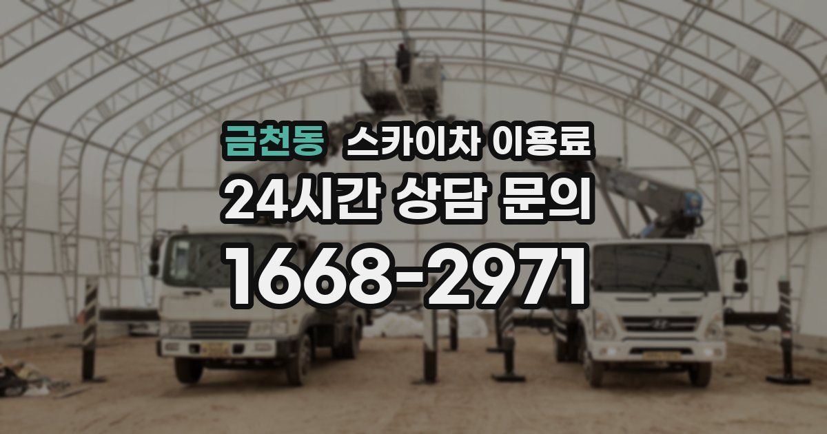 금천동 스카이차 이용료