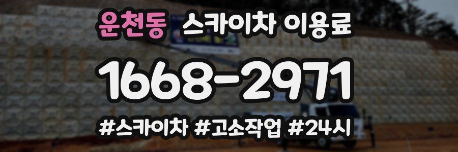 운천동 스카이차 이용료