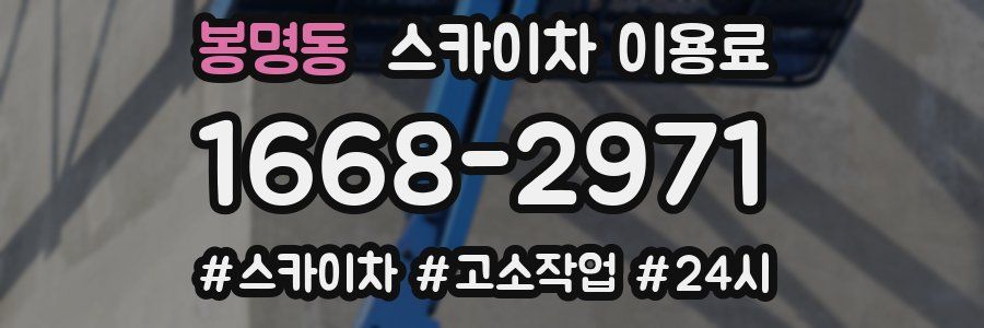 봉명동 스카이차 이용료