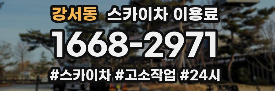 강서동 스카이차 이용료