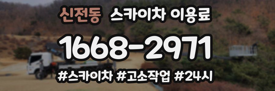 신전동 스카이차 이용료
