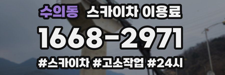 수의동 스카이차 이용료