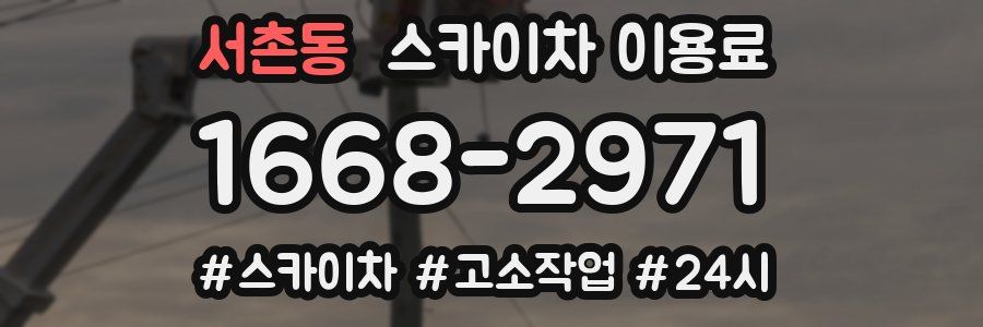 서촌동 스카이차 이용료