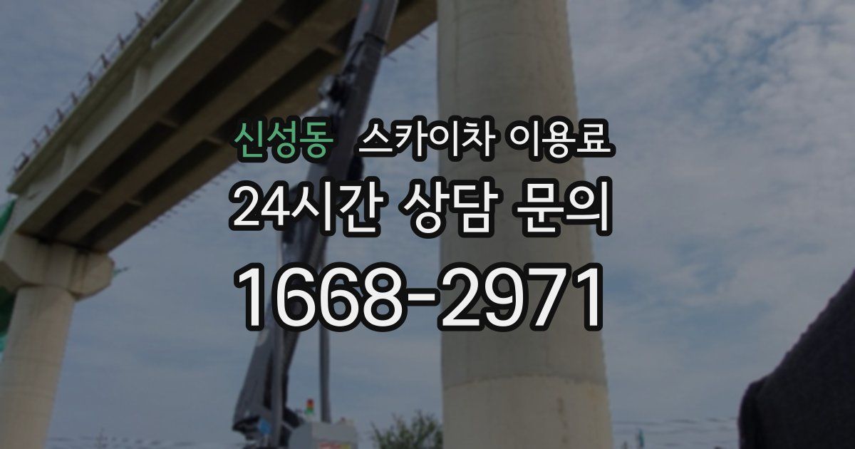 신성동 스카이차 이용료