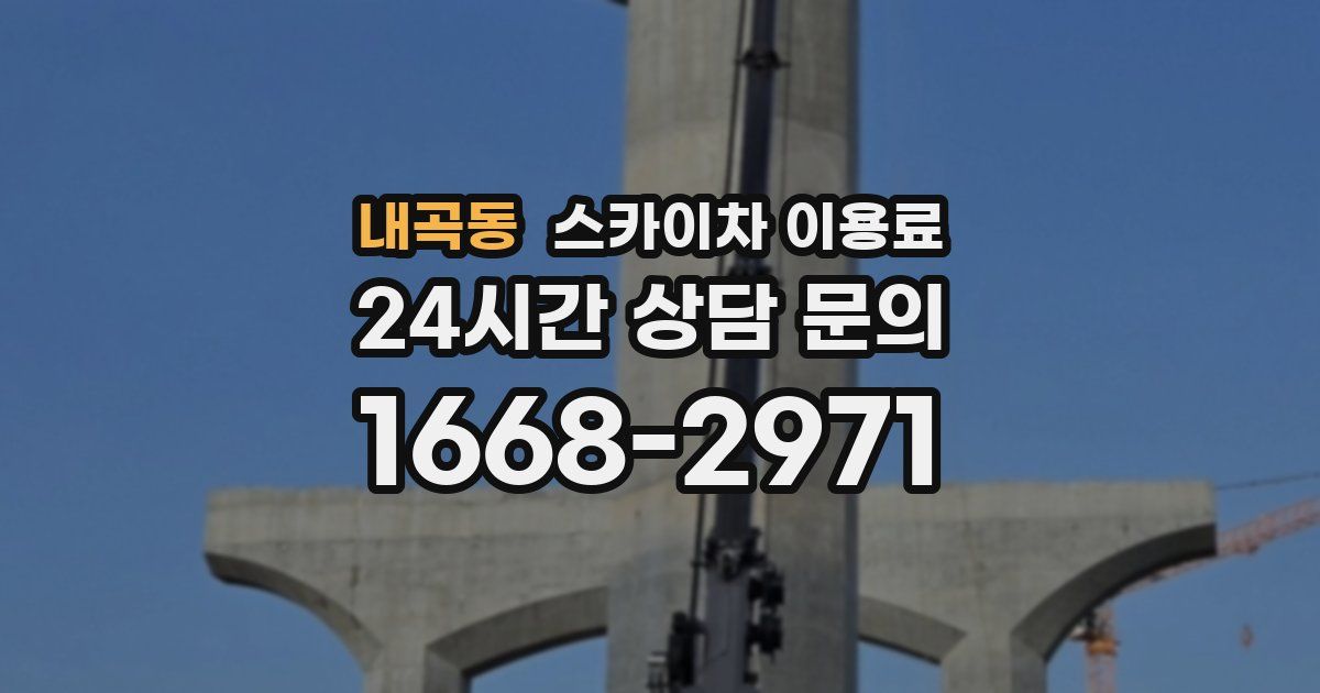 내곡동 스카이차 이용료