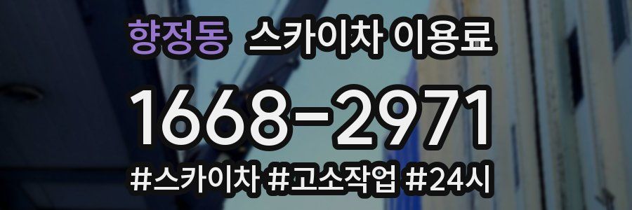 향정동 스카이차 이용료