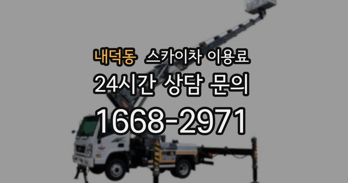 내덕동 스카이차 이용료
