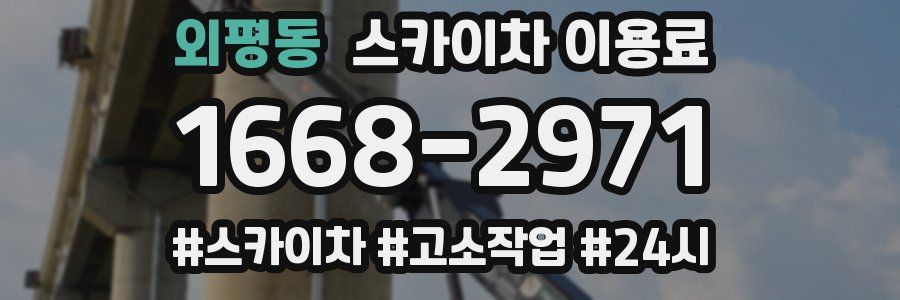 외평동 스카이차 이용료