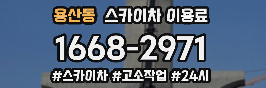 용산동 스카이차 이용료