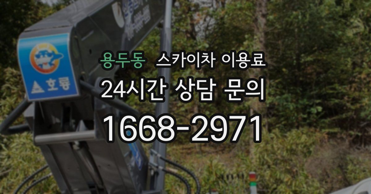 용두동 스카이차 이용료