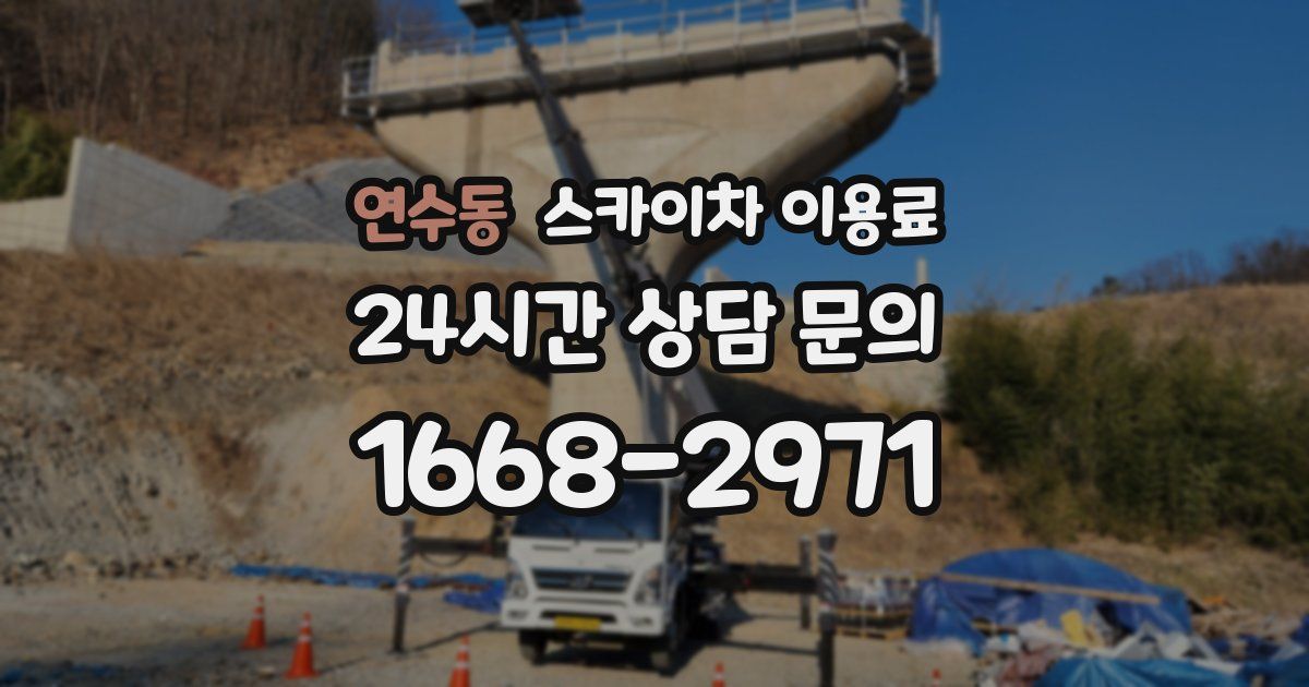 연수동 스카이차 이용료
