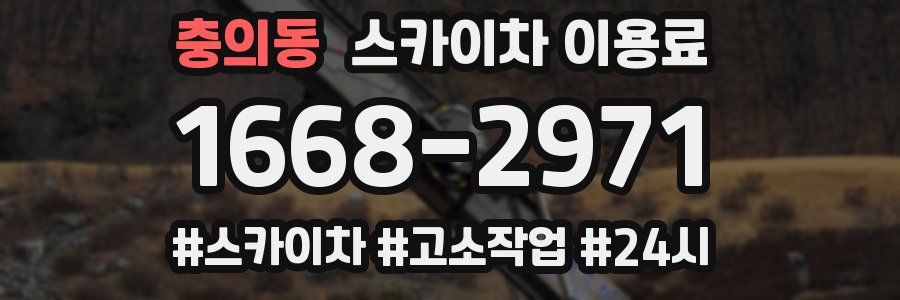 충의동 스카이차 이용료