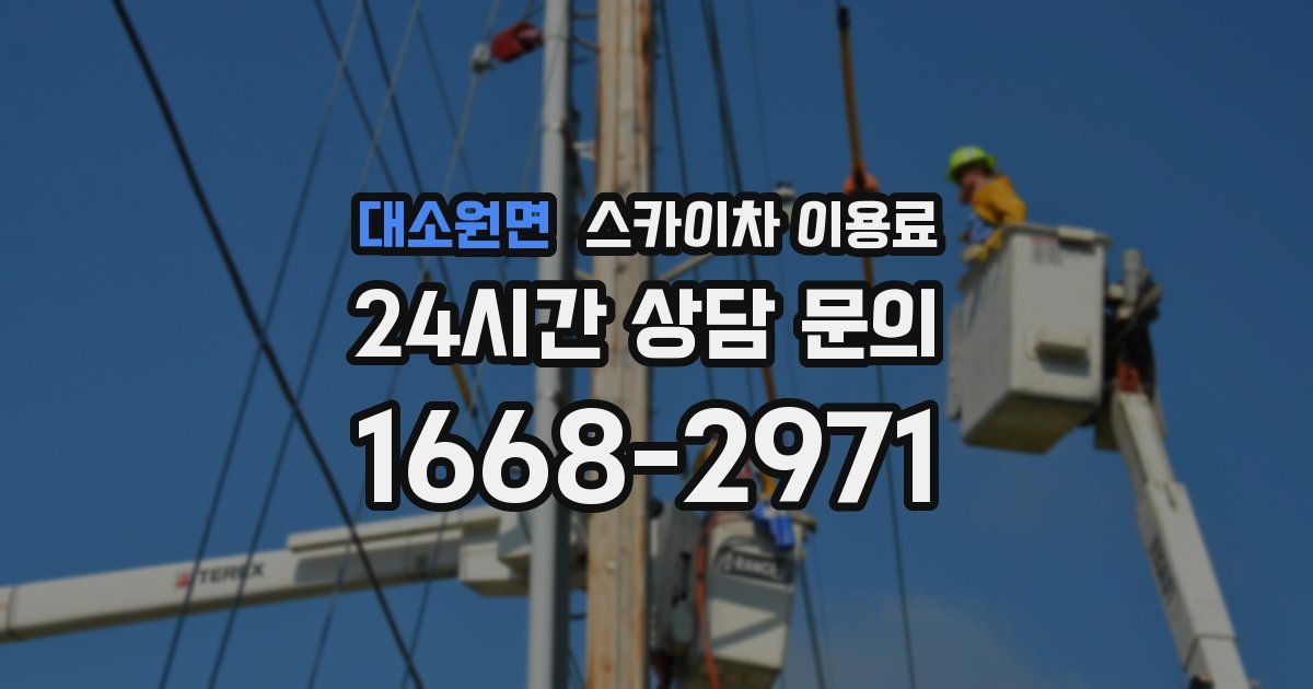 대소원면 스카이차 이용료