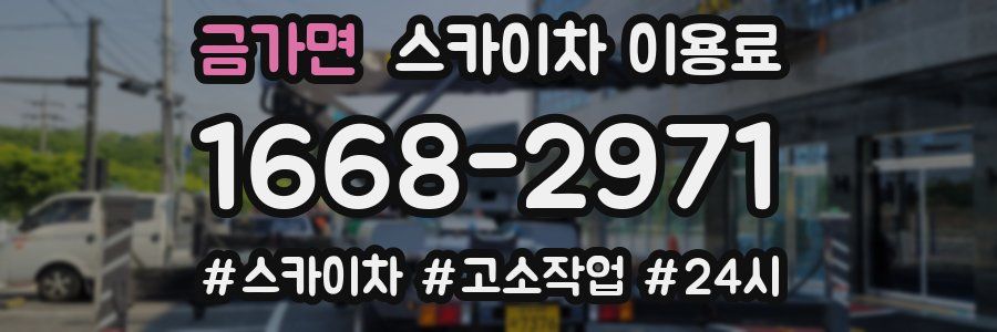 금가면 스카이차 이용료