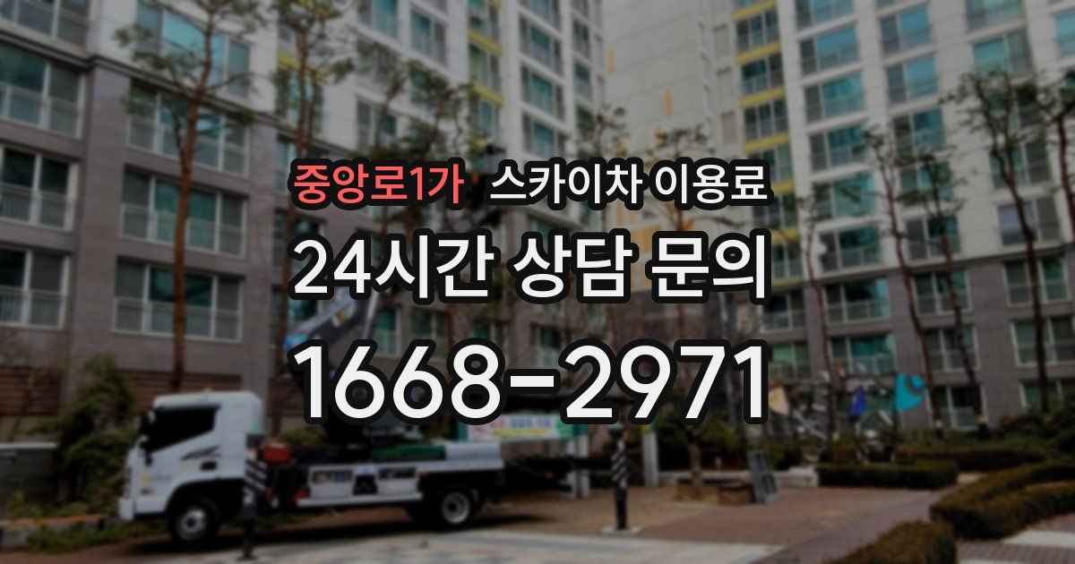 중앙로1가 스카이차 이용료
