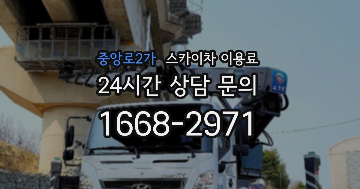 중앙로2가 스카이차 이용료