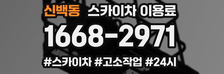 신백동 스카이차 이용료