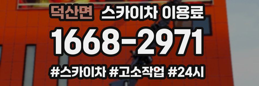 덕산면 스카이차 이용료