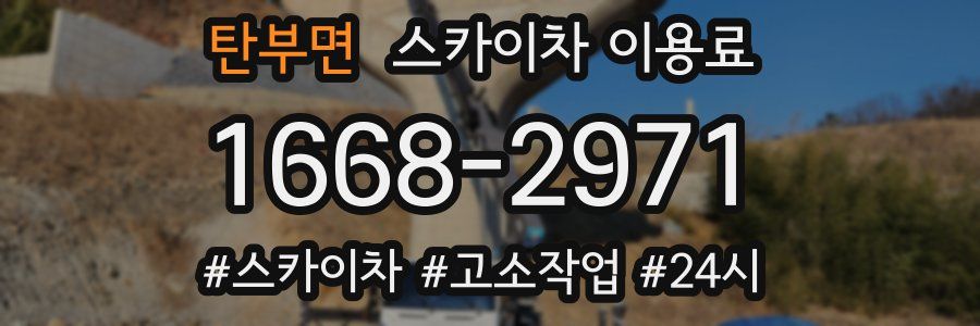 탄부면 스카이차 이용료