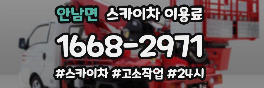 안남면 스카이차 이용료