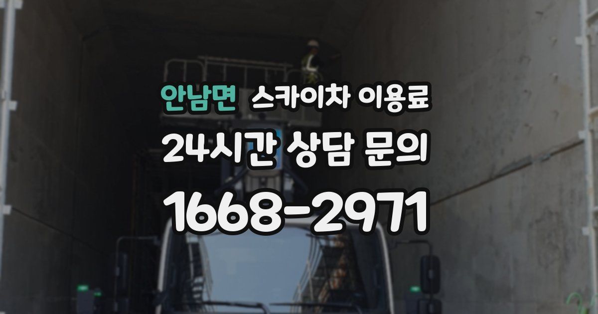 안남면 스카이차 이용료